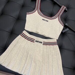 Miu Miu women's set: vest + skirt, women's size M